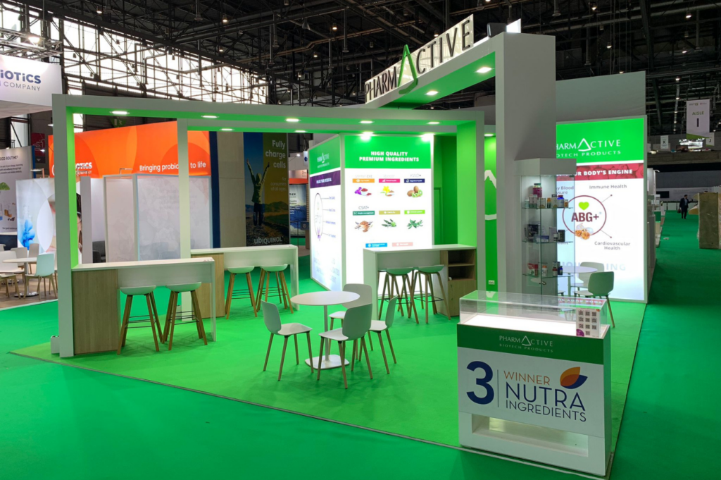 Pharmactive booth at Vitafoods Europe 2024